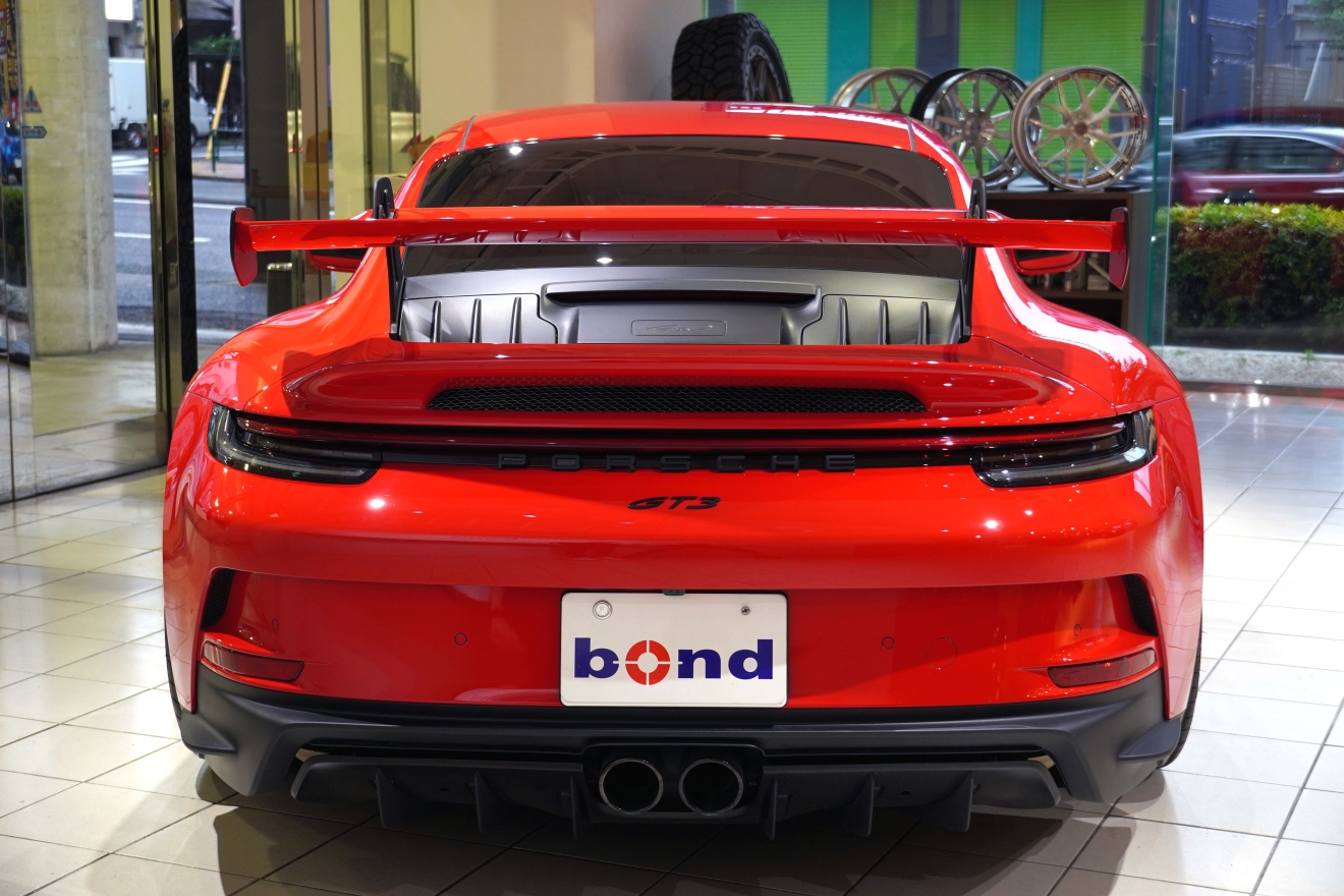 bond東京　Porsche 911 GT3　PCCB　ブラックホイール　レッドリムペイント