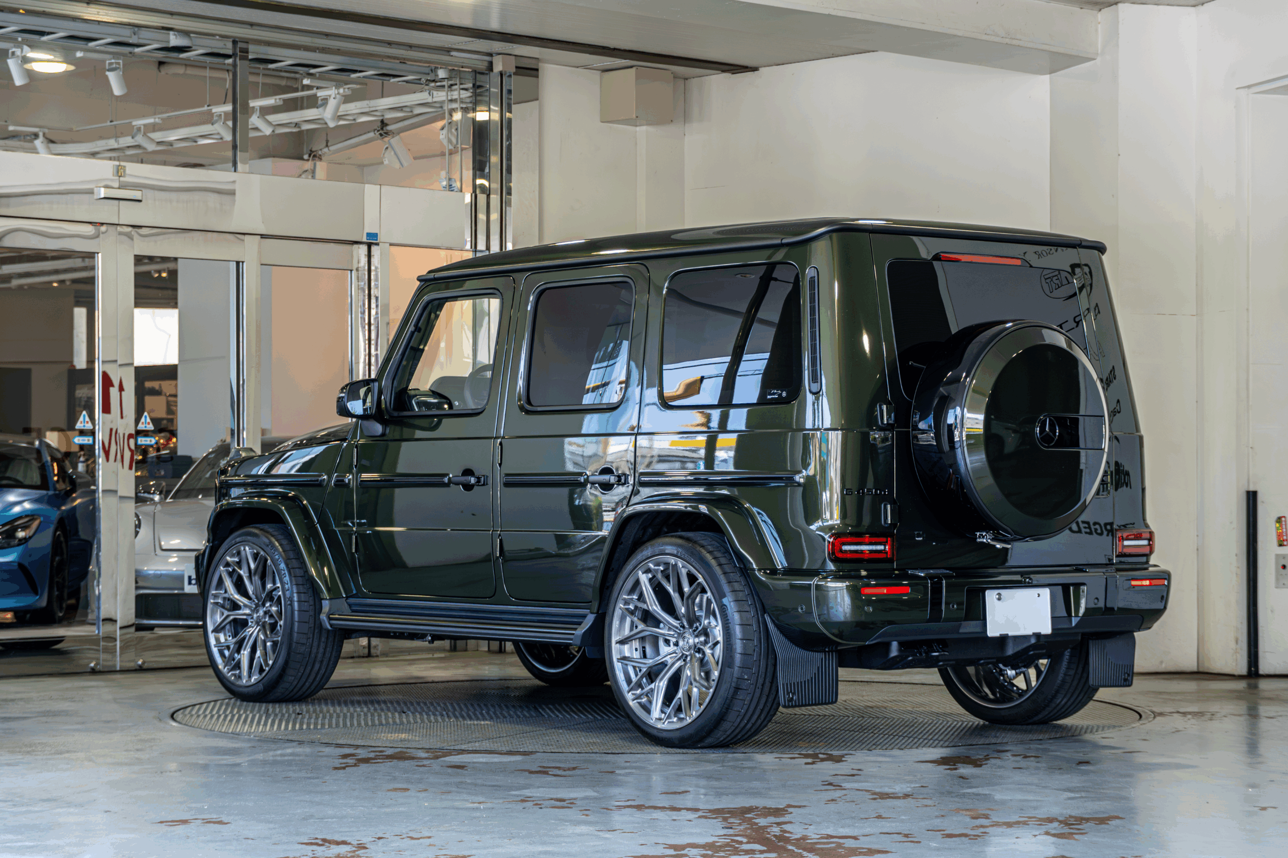 W465 G450 オリーブ　BRABUS ブラバス　AL30 ローダウン　ブラックアウト　低ダスト