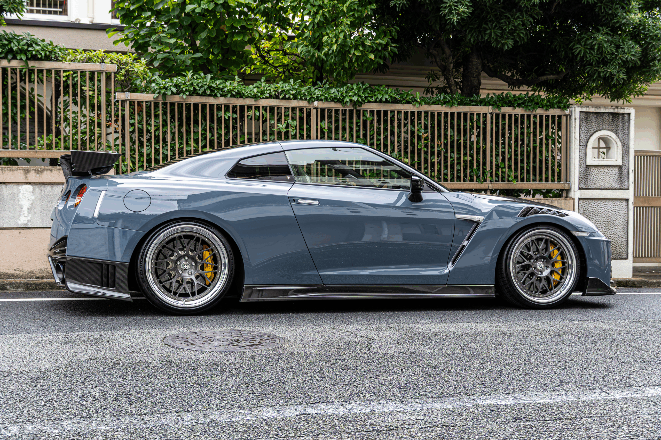 35GTR カスタム　ローダウン　車高調　ロベルタ　HRE クラシック300 NISMO スペシャルエディション