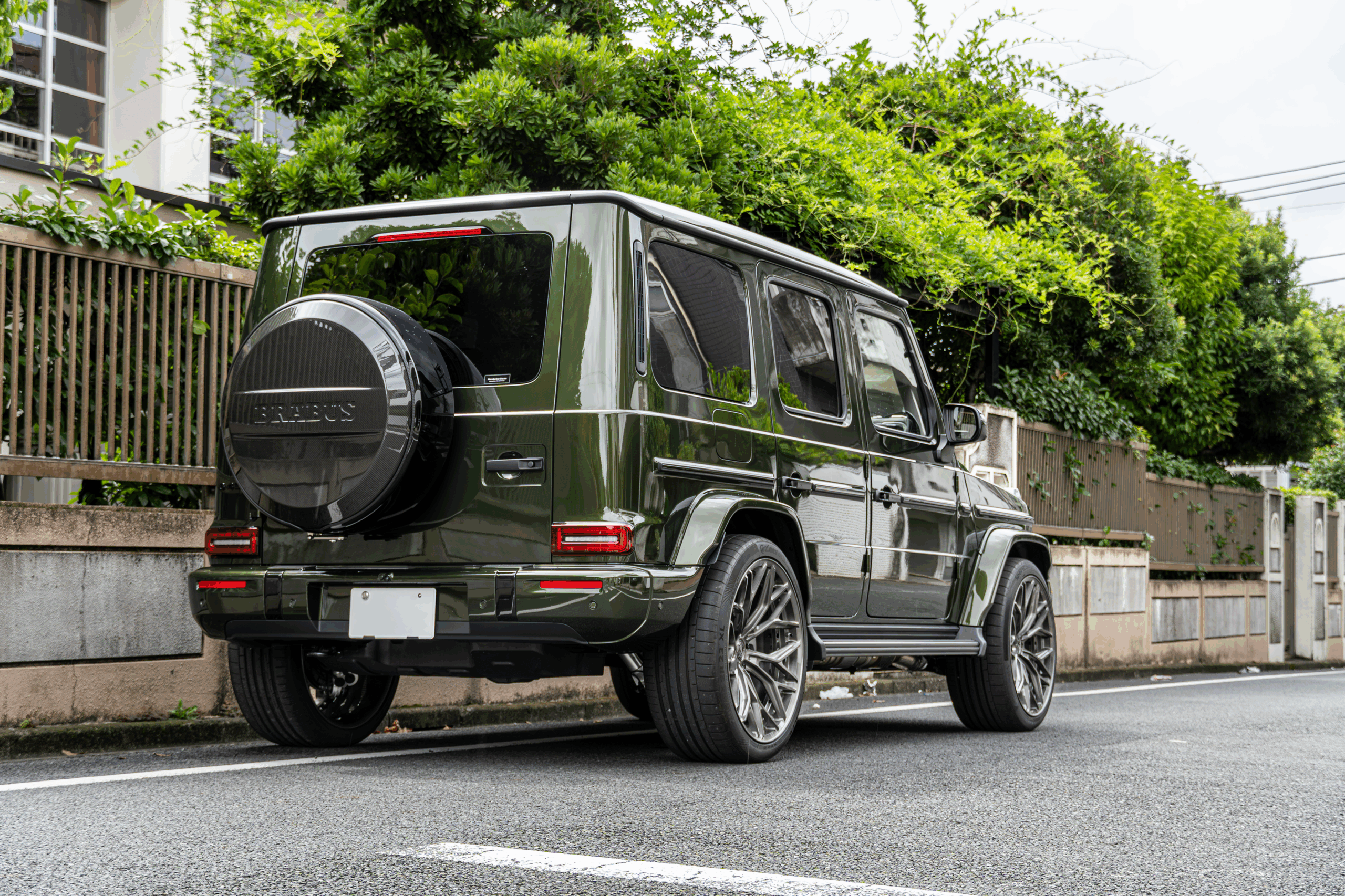 G450 オリーヴ W465 カスタム ローダウン AL13 23インチ BRABUS ブラバス エアロ カーボン