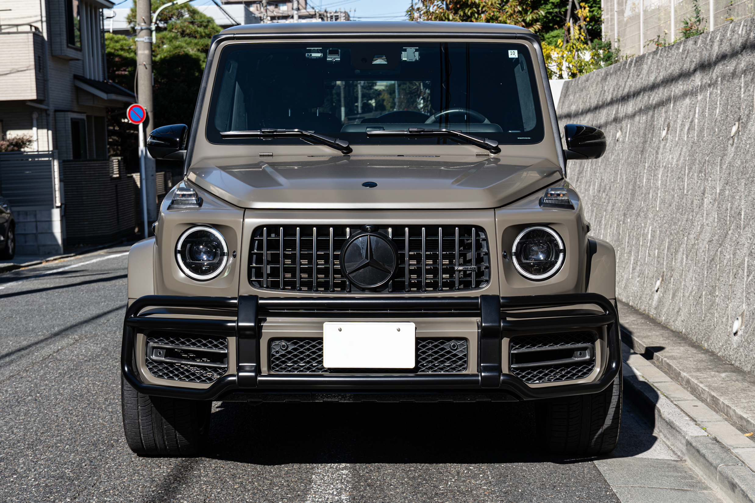 AMG W463A G63 マヌファクトゥーアエディション バンパーガード ブラッシュガード ローダウン スペーサー エンブレムブラックアウト